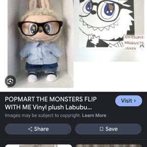 Labubu Vinyl Plush Toy FLIP W MR BNIB
